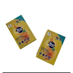 Zest Lemon Peel Extract & Aloe Hydrating & Deodorizing Bar Soap 7.5oz Each ~ 2pk